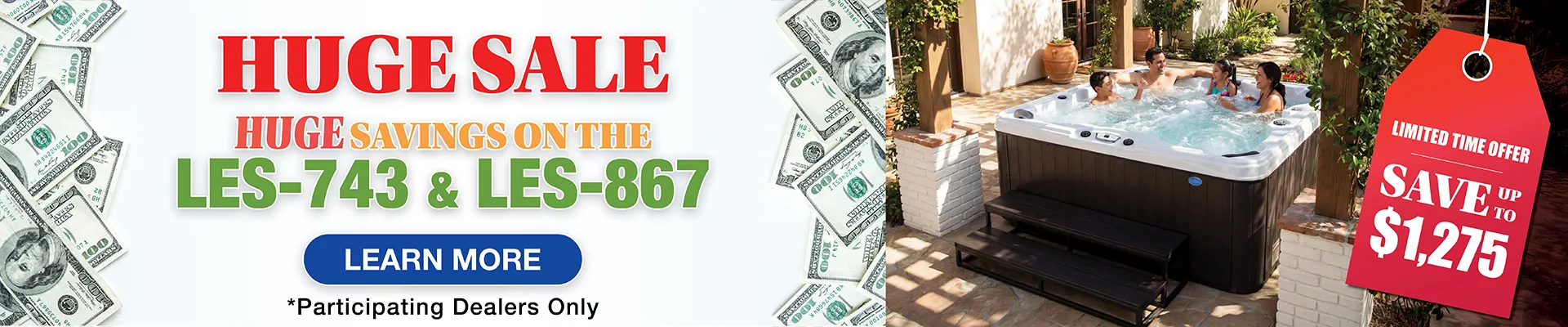 Calspas hot tub being used in a family setting - Placentia